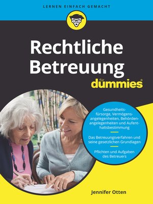 cover image of Rechtliche Betreuung f&uuml;r Dummies